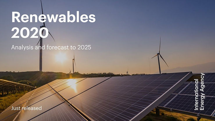 Renewables 2020 – новый отчет от IEA