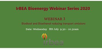 Биодизель и биоэтанол в Ирландии – тема следующего вебинара